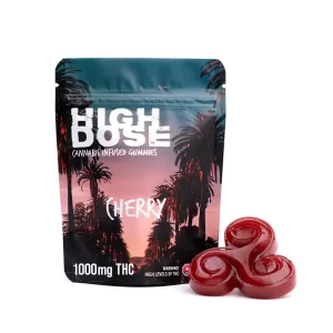 1000mg THC Gummies – High Dose Cherry
