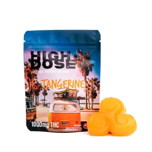 1000mg THC Gummies – High Dose Tangerine